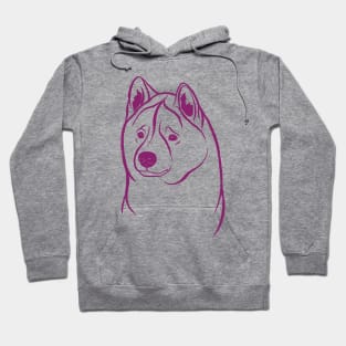 American Akita (Lilac and Plum) Hoodie